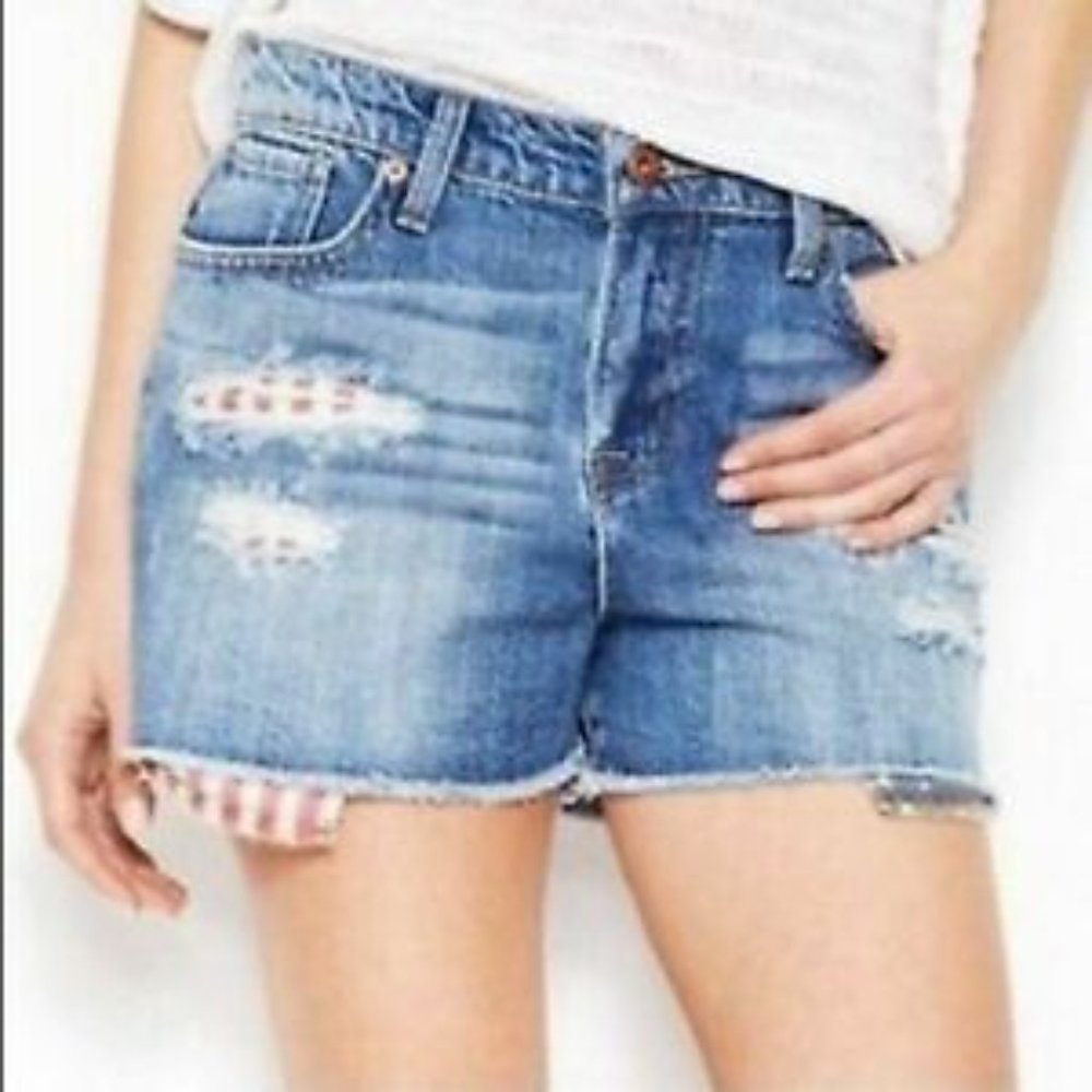 Lucky Brand Malibu Patriotic Pocket Denim Shorts